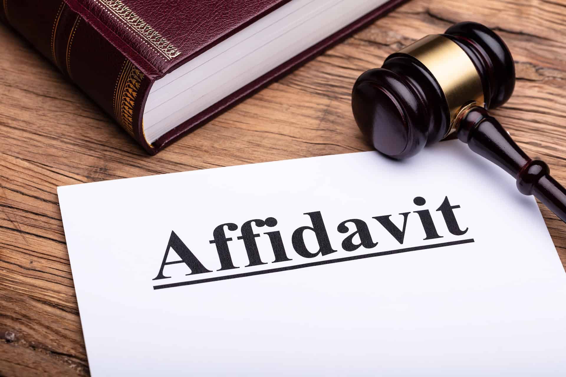 Divorce Without Lawyers Affidavit Of Proof