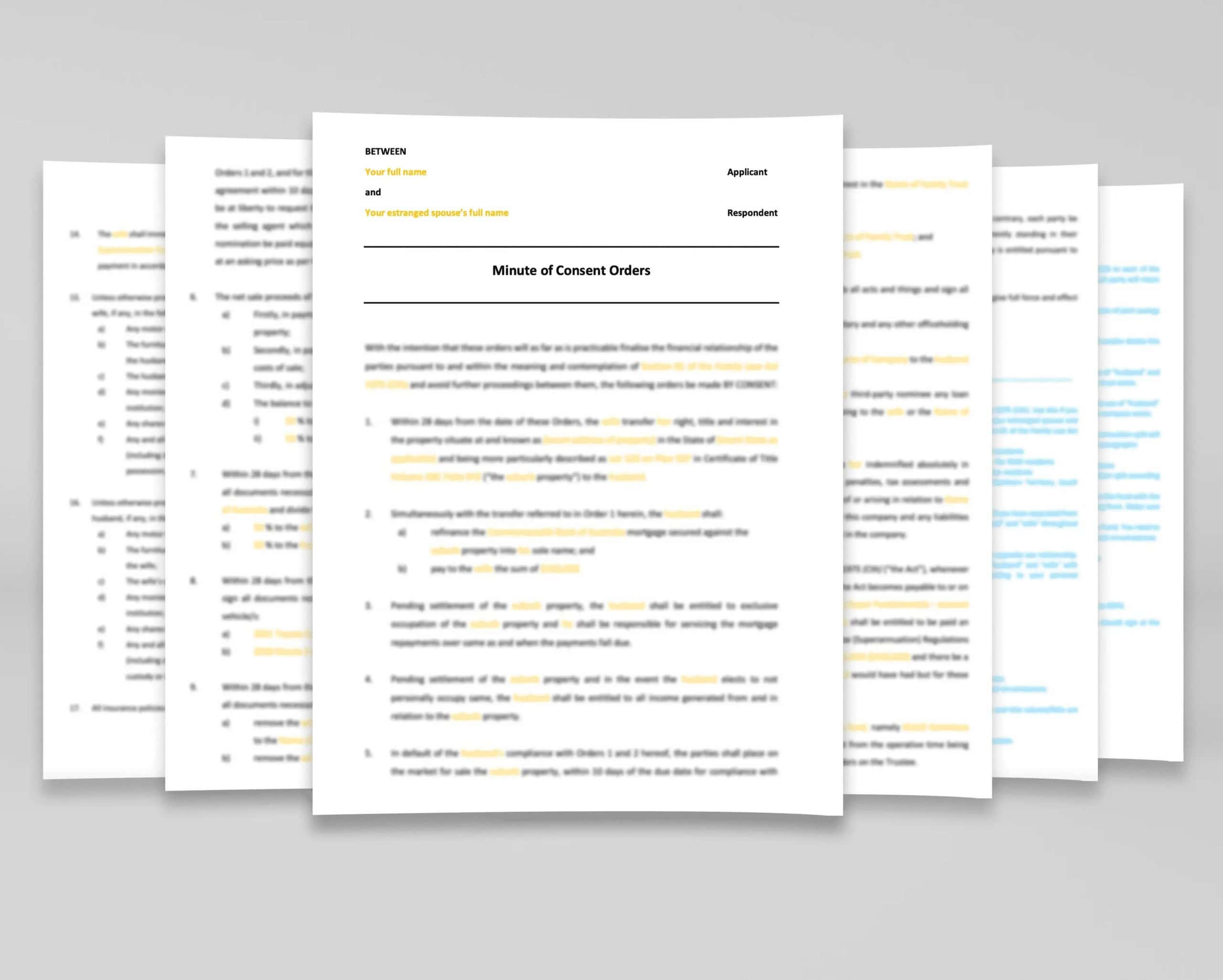 What Is A Consent Order Minute Of Consent Orders Example